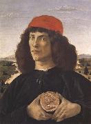 Portrait of a Youth with a Medal Botticelli